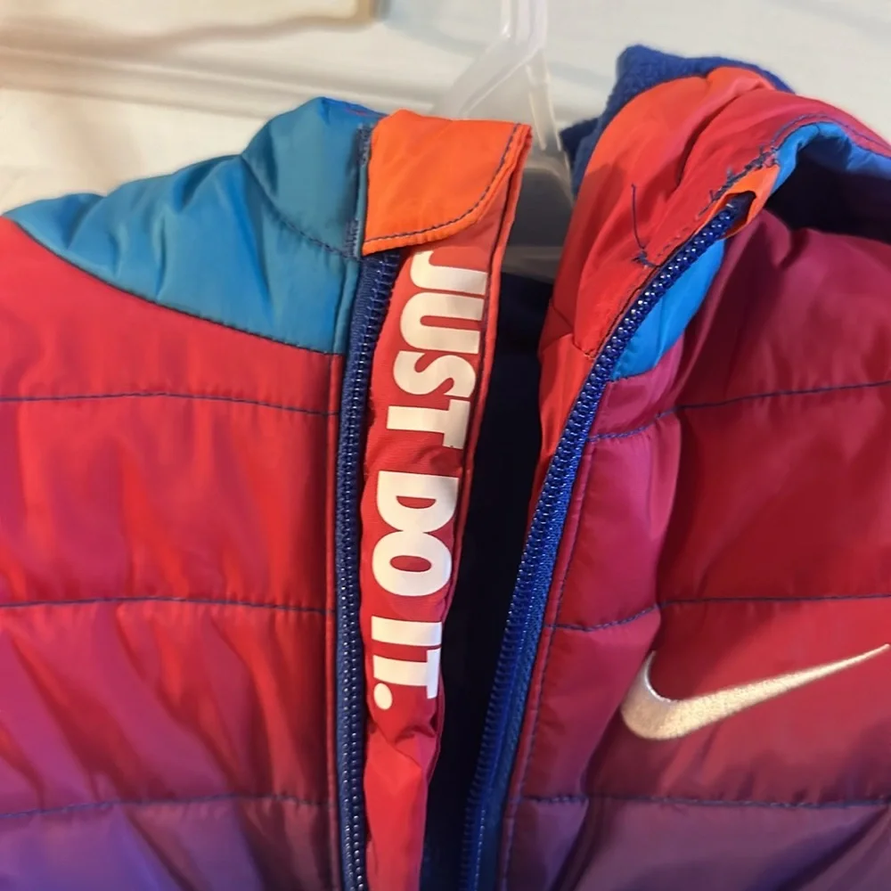 NIKE GAME ROYAL TIE DYE PUFFER COAT: NEW WITH TAGS: SIZE 18 MTH